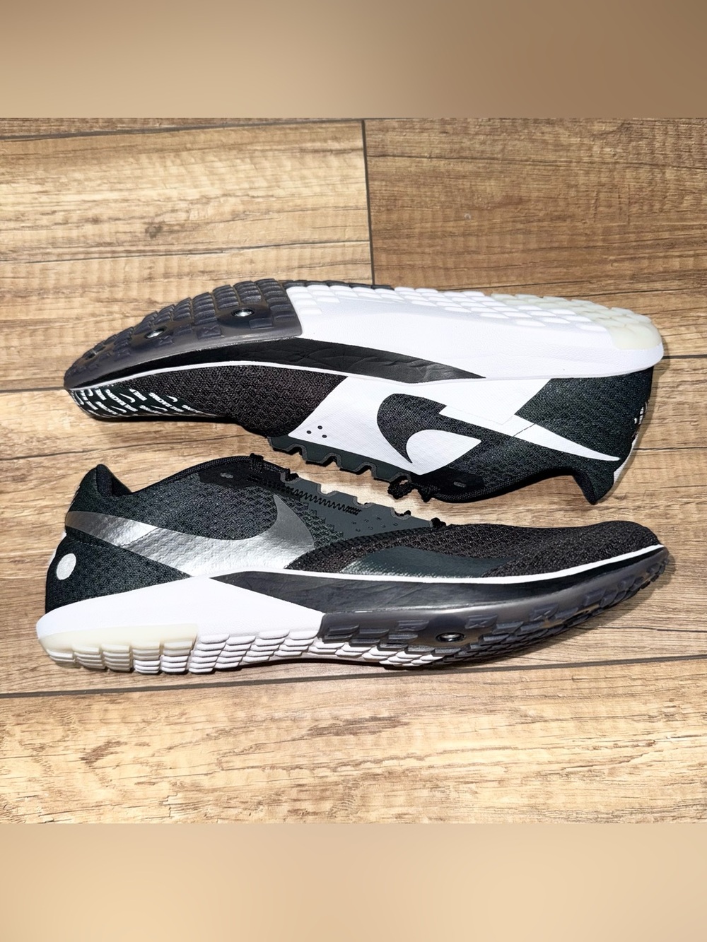 Nike Zoom Rival 6 XC Black Silver Cross Country Spikes DX7999-001 Mens 10